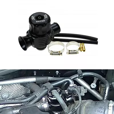 Black 25mm Dual Port Splitter Blow Off Turbo Bov Valve Dump Valve For Car Auto • $35.27