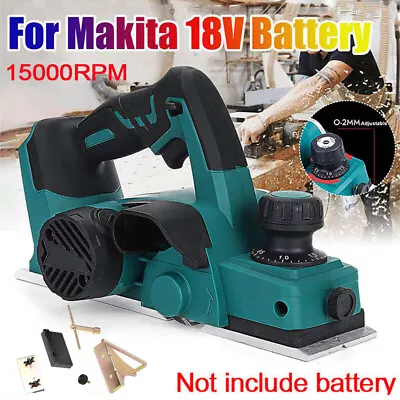 For 18V Makita Battery Cordless Electric Wood Planer Plane Machine 82mm 15000rpm • £39.99