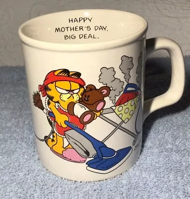 Vintage 1978 Garfield The Cat  Happy Mother's Day Big Deal  Jim Davis Mug • $5.99