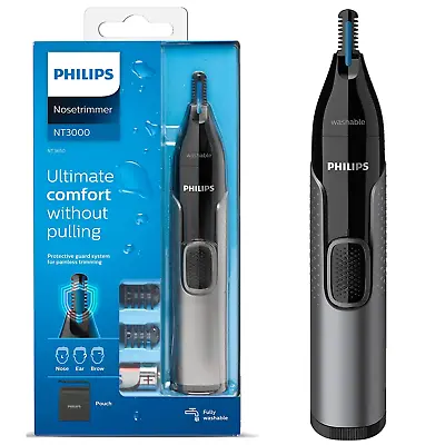 Philips Series 3000 Nose Ear Eyebrow Hair Trimmer Shaver/Comb Washable NT3650/16 • $33.99