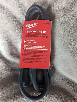 Milwaukee 48-76-4008 Aftermarket Power Tool Cord 8 Ft 18 Gauge 3 Wire 300 Volt  • $24.95