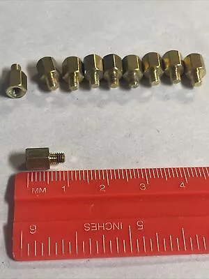 Lot 10 M3 X 9mm Brass Pipe Thread Extender Male To Female Spacer Standoff @IC5 • $9.99