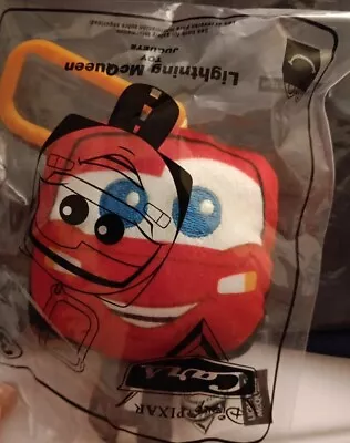 McDonald’s Happy Meal Toy Pixar Cars Lighting McQueen Keychain Plush In Bag 2020 • $1.99