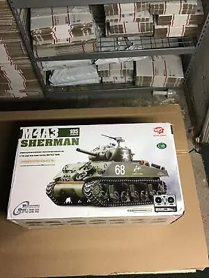 Infrared Battle System M4A3 Sherman 105mm Howitzer 1/16 Scale RC • $209.99