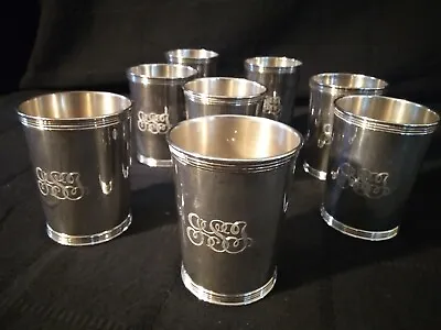 Vintage Sterling Silver Derby Mint Julep Cups Eight Manchester 3759  6 Spoons • $2000