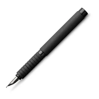 Faber-Castell Essentio Fountain Pen In Aluminum Black - Broad Point - NEW • $61.95