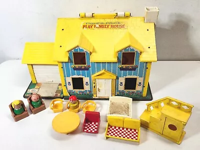 Vintage Fisher Price Little People Play House #952 Kids Toy Bundle Lot 1969  • $24.99