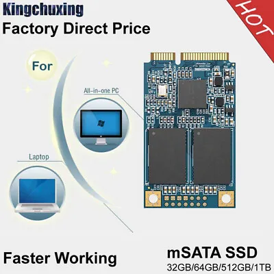Kingchuxing 512GB 256GB 128GB MSATA III Internal Solid State Drives Lot SSD PC • $13.76