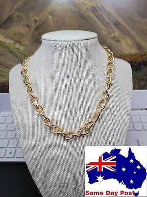 $7.95 • Buy New  Fashion Big Necklace For Women Link Gold Or Silver Chunky Choker Chain