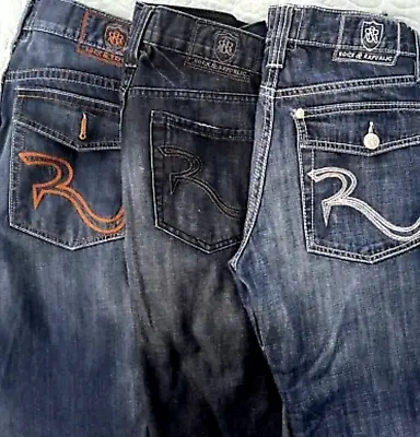 Rock & Republic Men's Jeans Lot Of 3 -30x30  32x32  30x32  VERSATILE LOT • $59.99