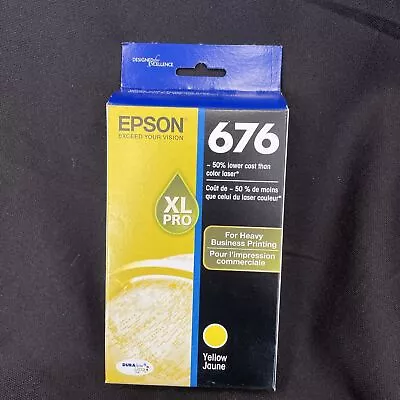 Epson 676 XL Pro Yellow Ink Cartridge Genuine EXP 2024 • $19.99