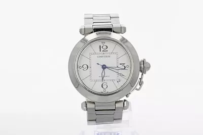 Cartier Pasha® De Cartier 35mm White Dial Stainless Steel Women's Wristwatch • $1784.99