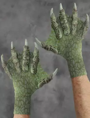 Hands Sea Creature Gloves - For Costume Halloween Party Horror Design - Green • $74.95