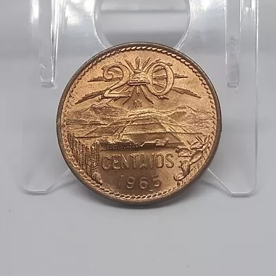 1965 Mexico 20 Centavos Brilliant • $18