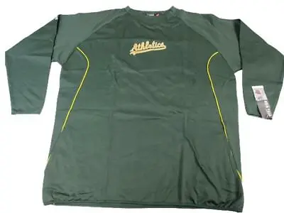 Oakland A's Mens Sizes 3XL-4XL-Tall Majestic Therma Base Long Sleeve Sweatshirt • $20.15