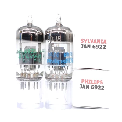 £19.61 • Buy Two SYLVANIA/PHILIPS ECG JAN 6922 Tubes GM [%]: 98/96 111/118 AMPLITREX