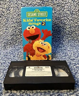 Sesame Street: Kids' Favorite Songs 2 VHS 2001 Rare OOP Elmo Sing Along • $35.99