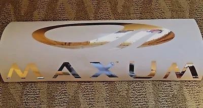 MAXUM CHROME Boat Vinyl Decal Sticker 6 X20   L@@K!  Ski Wakeboard Hydrofoil W@W • $42