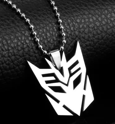 New  Decepticon Symbol Necklace Hot Movie Jewelry Trans-formers Stainless Steel • $9.88