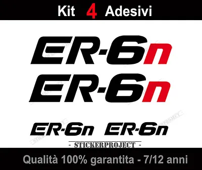 Kit 4 Stickers Kawasaki Er-6n Stickers Decal Motorcycle • £6.06