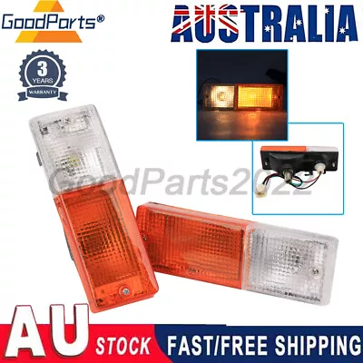 PAIR Bumper Bar Bullbar Indicator Blinker Light Lamp Universal (167mm X 55mm) • $31