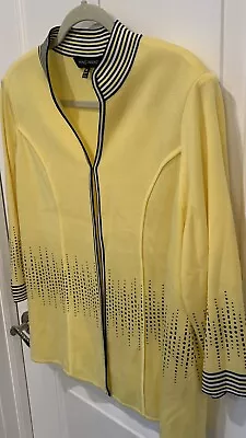 NWOT Ming Wang Cardigan - Pale Yellow - XL • $60