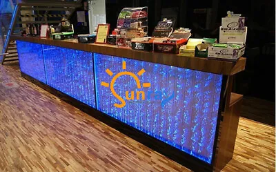 £5746.89 • Buy Bar Counter Water Wall Panel LED Illuminated RGB Colour Change Bubbles Decor New