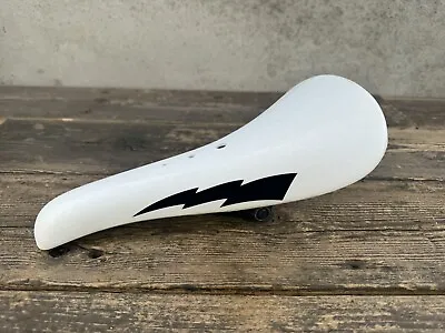 White SE Lightning Bolt Bmx Seat  • $39