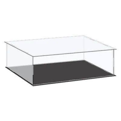 Acrylic Display Case Plastic Box Cube Storage Box Clear 36x21x10.5cm • £15.78