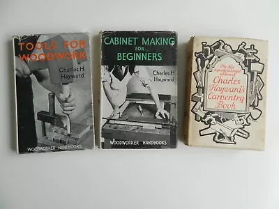 3x Charles J. Hayward Books Tools For Woodwork Carpentry & Cabinet Making • £24.99