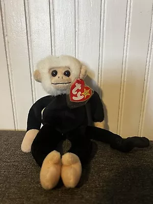 TY Beanie Baby Mooch Retired Rare 1998 Monkey With Tag Errors • $108