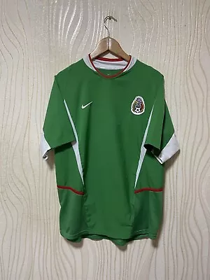 MEXICO 2003 2004 HOME FOOTBALL SHIRT SOCCER JERSEY NIKE Sz L MEN VINTAGE GREEN • $129.99