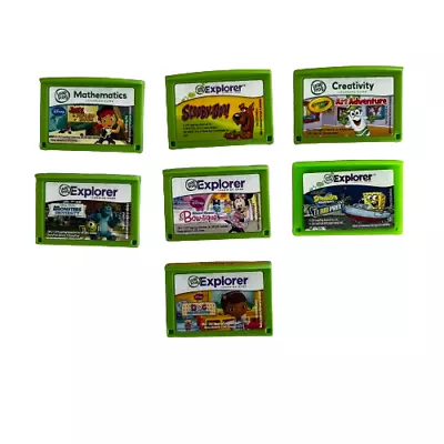 Leap Frog Explorer Games Bundle X 7 Spongebob Scooby Doo Monsters Minnie Charity • £29.99