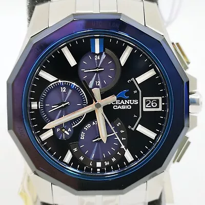 CASIO OCEANUS MANTA OCW-S6000-1AJF Black Solar Radio Men's Watch New In Box • $1385