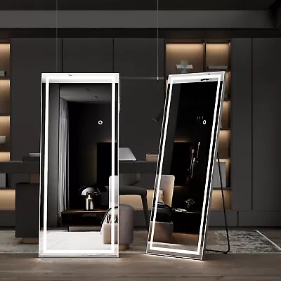 Full Length Mirror With Lights 65  X 22  Lighted Floor Standing LED Mirror USA • $169.99