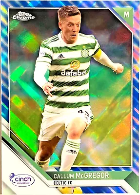 2021-22 Topps Chrome Scottish *blue Tartan Refractors* #128 Callum Mcgregor/125 • $19.95