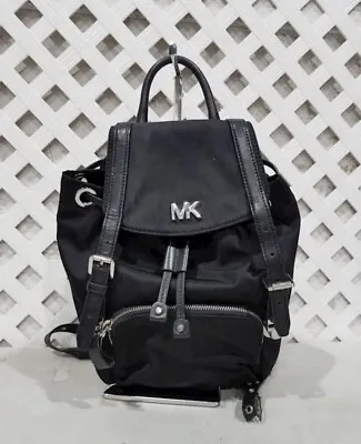 Michael Kors Black Mini Backpack Purse W/ COA  • $35