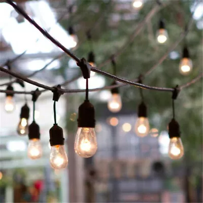 £53.99 • Buy 20 Meters Commercial Grade Festoon String Lights Outdoor Garden Lighting Pergola