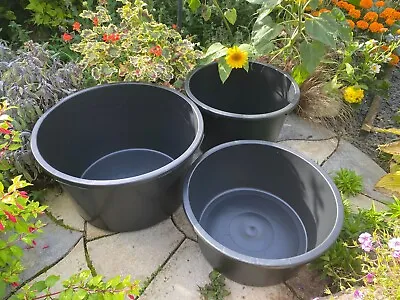 £10.99 • Buy Plant Pot Round Garden Outdoor Flower Tree Planter 45L, 65L, 90L Tub, All Sizes