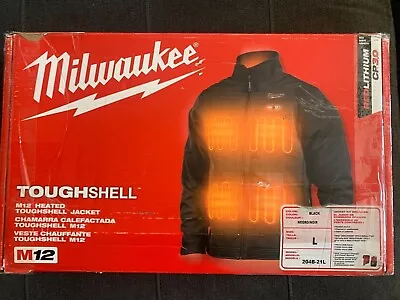 Open Box Milwaukee M12 Toughshell Men's Heated Jacket Kit Size Large - Black • $135