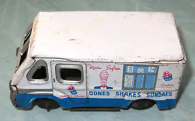 Vintage Mister Softee Tin Ice Cream Toy Truck Made In Japan As Is • $19.99