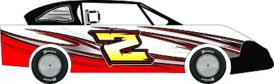 Race Car Wrap #74 imca4 Cylstreetstocklate Modelwheels Graphics Wrap Ect • $279.99