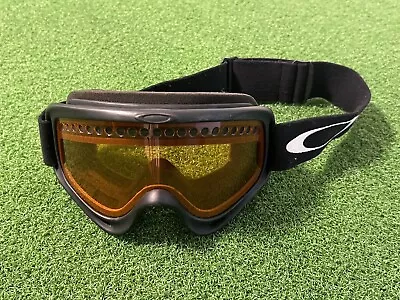 Oakley Goggles Black Frame Amber Lens Ski Snow Clean Used Condition Strap • $29.99