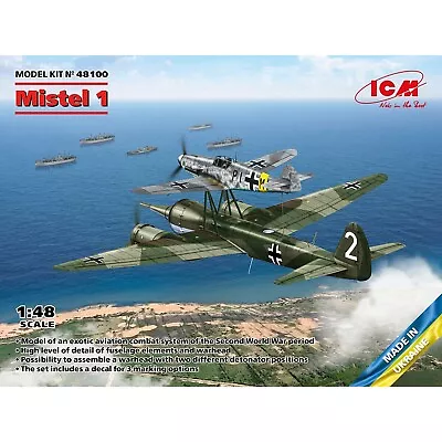 ICM 48100 Scale 1:48 Mistel 1 WWII German Composite Aircraft Plastic Model Kit • $96.97