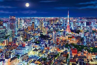 Epoch 1000-Piece Jigsaw Puzzle: Tokyo Night Sparkle - Tokyo 50x75cm • $55.19