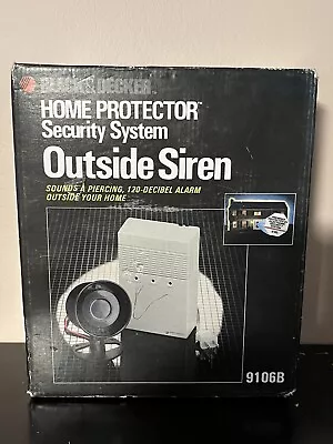 New Vintage Black & Decker 9106B Home Protector Security System Outside Siren • $39.99