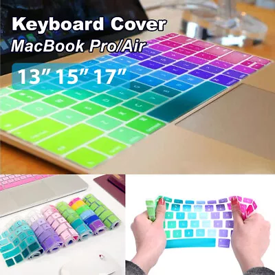 Keyboard Protect Cover Silicone Case For MacBook Air/Pro 13  15  17  Colorful AU • $5.99