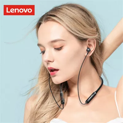 Lenovo Neckband Sport Earphone HE05 Bluetooth 5.0 Wireless Earbuds Headphones • £10.04