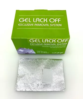 100pcs Aluminum Foil Wraps Polish Remover Nails Soak Off UV Gel Nail Wrap Clean • $7.99