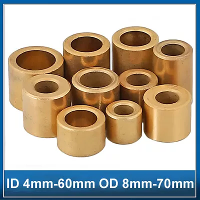 Metric Oilite Bushing ID 4mm-60mm Copper Self Lubricating Bearing Bushing Sleeve • $2.19